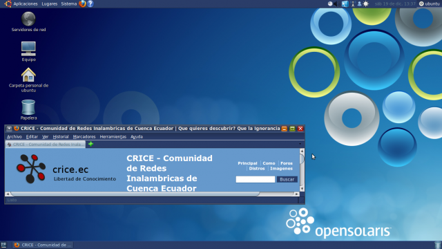 Debian/Ubuntu con Tema de OpenSolaris